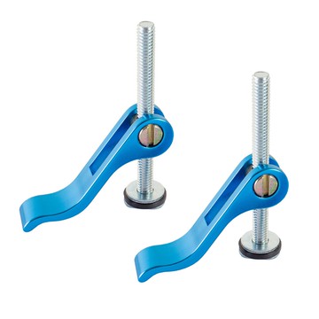 【得擘】快拆把手組 ( 一組二入)19型滑軌用 美國 POWERTEC 木作工具/手工具/夾具/T軌/木工導軌/木工