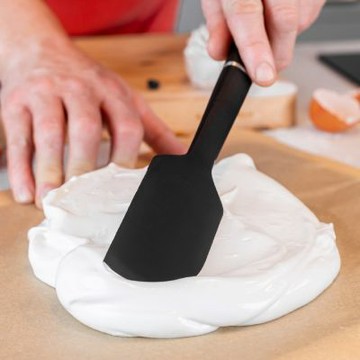 《KitchenAid》美國 不沾鍋矽膠刮刀(墨黑30cm) | 攪拌刮刀 奶油刮刀 抹刀