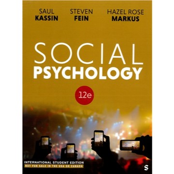 [華通書坊]Social Psychology 12/e Kassin 9781071942246