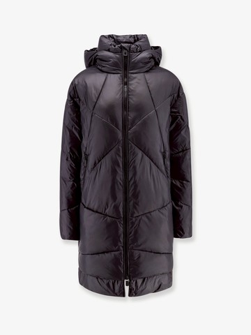 Padded and quilted hooded long jacket - PINKO - gender_Woman