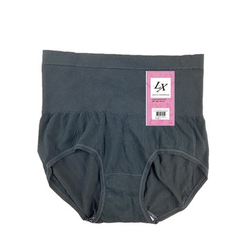 高腰提臀親膚無縫褲 LX-751-1-黑