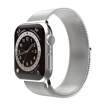Sinjimoru Apple Watch 相容米蘭式錶帶  Apple Watch 40mm/41mm/42mm  銀色  1個
