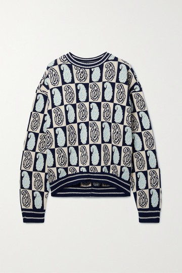 Etro - Cotton-blend Jacquard Sweater - Black - IT36
