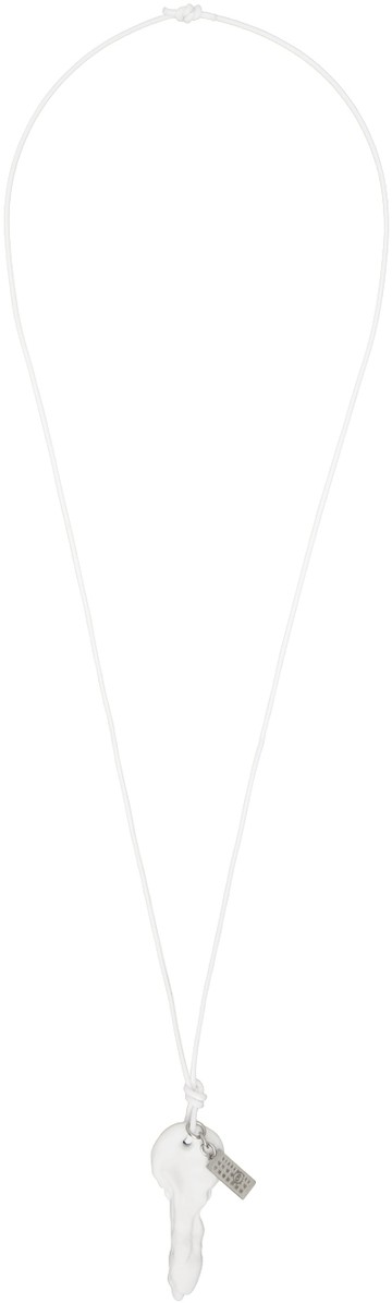 MM6 Maison Margiela 白色 Waxed Key 项链