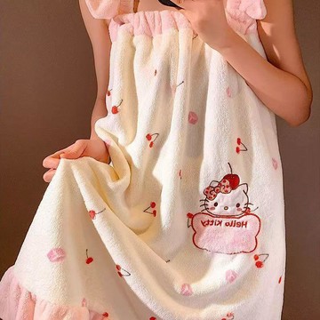 【臺灣🌸出貨】浴巾毛巾加厚柔軟吸水速乾洗澡三件套家用洗澡可穿可裹浴裙幹發帽🍂