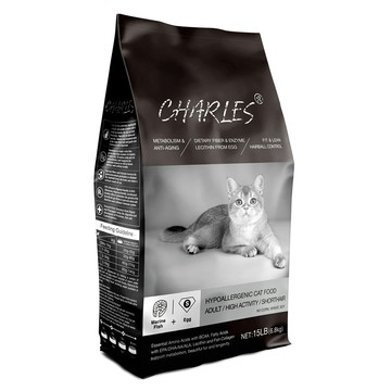 【CHARLES 查爾斯】雙鮮凍乾貓糧6.8kg-深海鮮魚+雙鮮凍乾(成貓體態配方)