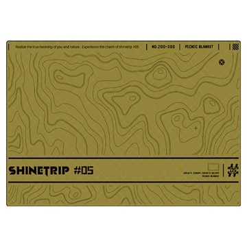 ShineTrip 山趣 等高線戰術防潮墊  戰鷹沙  L(300 x 200cm)