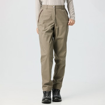 【網路專屬款】女款防水保暖長褲(A8PA2534W玫瑰棕/刷毛保暖/防水褲/登山褲)