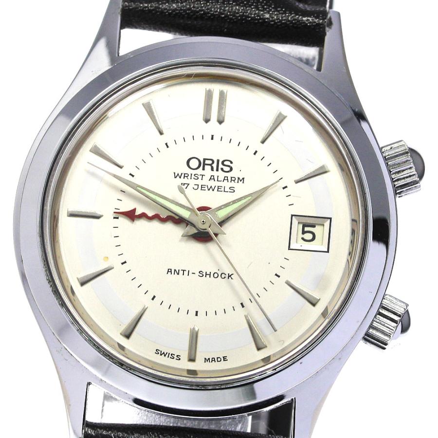 ☆良品 ☆内箱・保証書付き【ORIS】オリス デイト アラーム 420-7387 自動巻き メンズ_731711 | LINEブランドカタログ