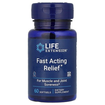 Life Extension, 快速起效舒緩、60 粒軟膠囊