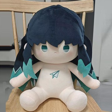 E哥❤現貨鬼滅之刃時透無一郎棉花娃娃40cm可愛毛絨公仔同人周邊玩偶預售