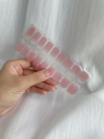 桃子漂浮 Flowy Peach LN031 -單色光療凝膠指甲貼 需照燈