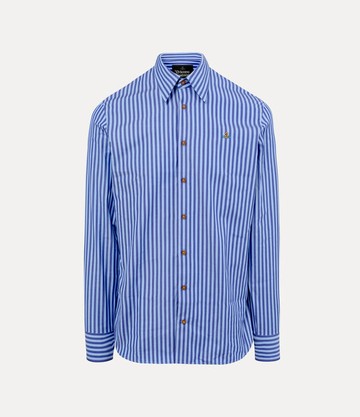 Vivienne Westwood Ghost Shirt Cotton Blue-stripe 50 Men