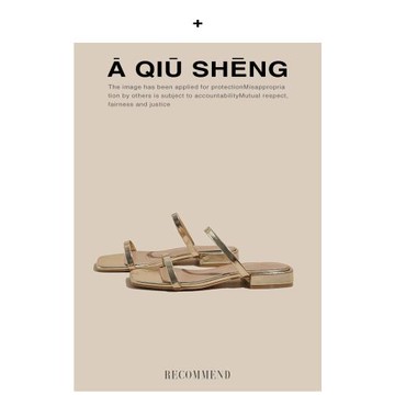 羊皮版~平底拖鞋女外穿2025夏新款韓版涼鞋一字拖露趾方頭女涼拖