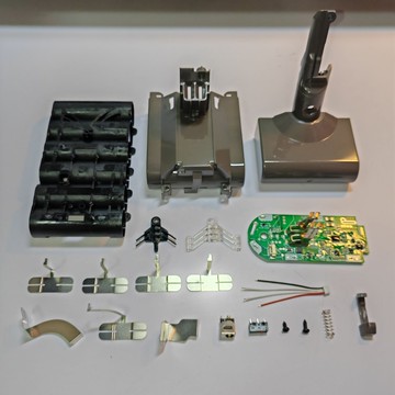 電池 鋰電池替代Dys 戴森21.6V吸塵器工具電池套料 V8 6芯 21700款 高質量