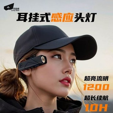 隔日达【台灣24H】2025新款頭燈強光超亮充電戶外登山夜釣魚專用續航超長感應頭戴式