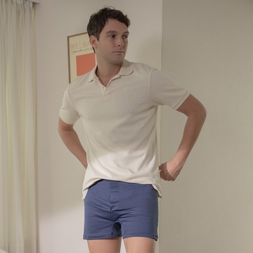 【DAYNEER】素面寬鬆四角男內褲 M-XXL(智慧藍)