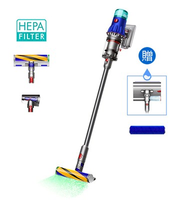 Dyson V12 Detect Slim™ Fluffy 輕量無線吸塵器 (旗艦洗地雙頭組)