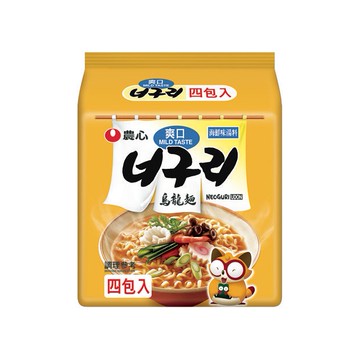 韓國 農心~爽口海鮮味烏龍麵4入(整袋裝)