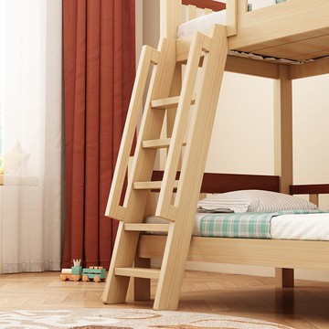 公司貨 超低價 實木梯子加粗上下床直梯單梯上鋪爬梯樓梯高低床帶扶手梯子可定制 快速發貨