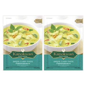 Kanokwan 泰式綠咖哩醬 50g  2包