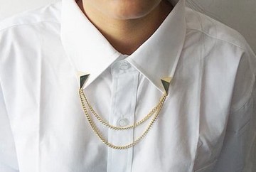 店長　入手款　三角項鍊　質感　襯衫　白襯衫　夜店　雅痞　穿搭　全數現貨供應