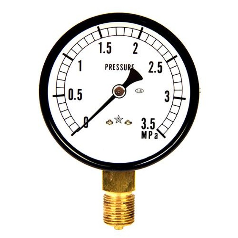 右下精器 汎用圧力計A75・G3/8 S-31・3.5MPA | LINEショッピング