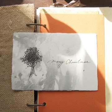 和紙明信片【野玫瑰果實】聖誕 贈禮 禮品 禮物