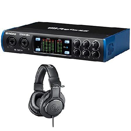 PRESONUS Studio 68C: 6X6, 4-PRE USB-C Audio Interface   Audio-Technica ATH-M20x Monitor Headphones (Black)