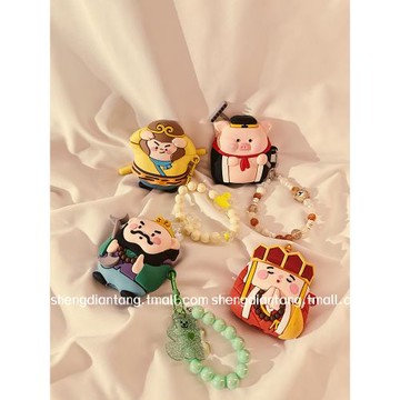 立體卡通孫悟空豬八戒適用于蘋果Airpods4保護套2/3代無線藍牙耳機軟殼Airpods pro可愛創意硅膠女新款防摔軟