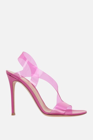 GIANVITO ROSSI Metropolis TPU and patent leather sandals Woman