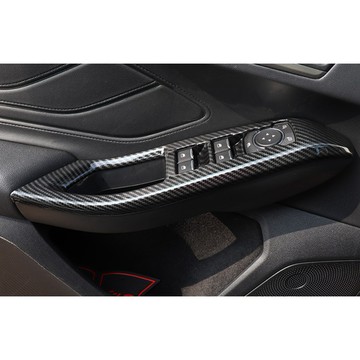 ~歐力斯~福特 FORD 19-24年 MK4 FOCUS 玻璃開關飾板 升窗開關 車門開關面板 升降開關面板 碳纖維紋