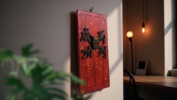 馬到成功 // 馬年長方春聯掛飾 // 安心出貨