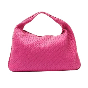 BOTTEGA VENETA 寶緹嘉 肩背包 粉色 編織羊皮 115654 【二手名牌BRAND OFF】