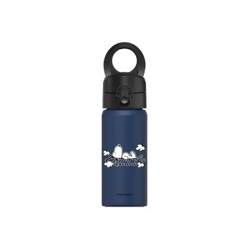 磁吸水壺 AquaStand 不鏽鋼 480cc - 無吸管 子夜藍 - 史努比 Snoopy - 雲朵上睡覺