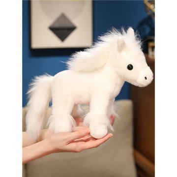 仿真小馬玩偶毛絨玩具女孩兒童2026馬年吉祥物公仔年會送客戶新年