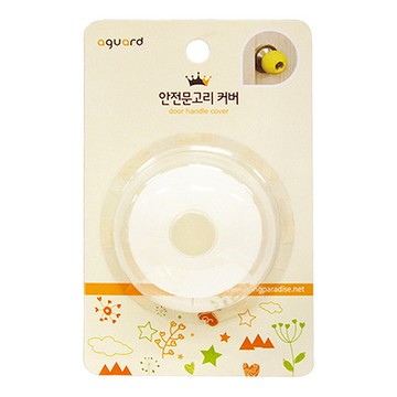 aguard 矽膠門把保護套  透明圓形  62 x 42mm