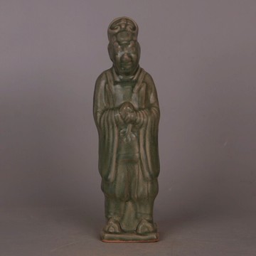 汝窯清涼寺御制人物宰相擺件 仿宋代出土舊貨瓷器古玩古董收藏品