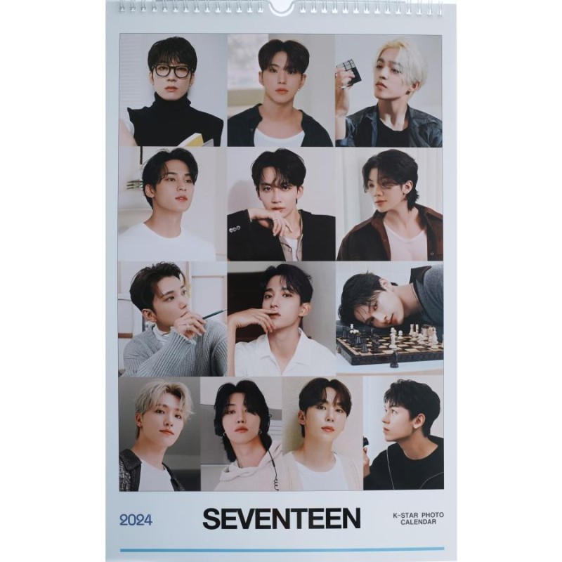 SEVENTEEN セブンティーン グッズ 大判 壁掛け カレンダー 2024年 (令