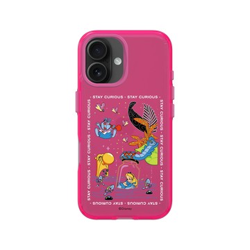 iPhone 16 Clear 粉漾桃 - 迪士尼-經典系列 Disney Classics - 愛麗絲夢遊仙境 Alice in Wonderland - Stay Curious