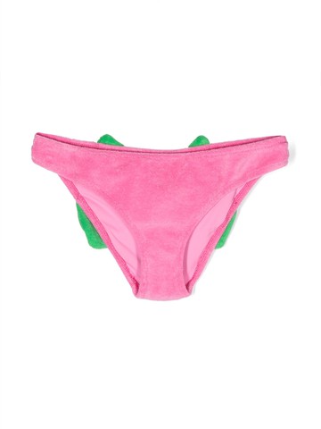 MC2 Saint Barth Kids - Madame bow-detail bikini briefs - kids - Cotton/Polyamide - 8 yrs - Pink