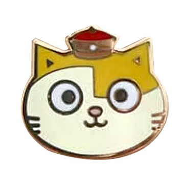 黃阿瑪的後宮生活 軟琺瑯徽章 大臉款 金屬材質 2.5x2.5cm  阿瑪款  1個