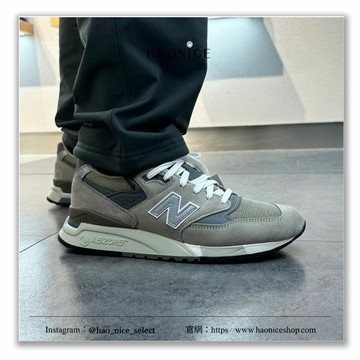 【HAO NICE】New balance美產998系列 經典logo 復古休閒鞋 男女同款