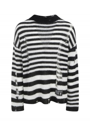 Balmain - Destroyed Sweater - Mens - Black