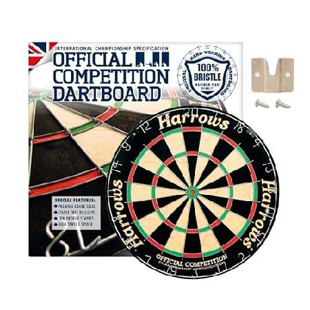 Harrows Official Competition Bristle Dartboard Black並行輸入