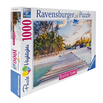 Ravensburger 維寶 拼圖 RV16912 馬爾地夫天堂 Set  1000片  1盒