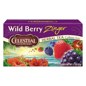 CELESTIAL SEASONINGS 詩尚草本 野莓活力茶 無咖啡因  2.35g  20包  1盒