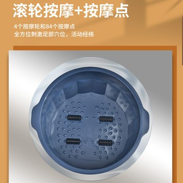 🚀台灣出貨⚡全店特惠🔥 家用塑料鼓點滾輪洗腳盆按摩足浴盆泡腳盆圓形塑料洗腳桶足浴桶