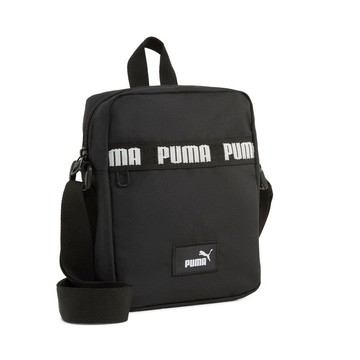 【PUMA】PUMA PHASE TAPE側背小包(N) 側背包 男女 斜背包 黑色-09117401