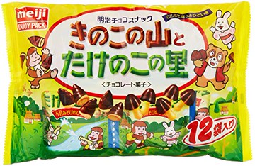 Meiji Kinoko Takenoko Assorment (12 Packs x 18 Bags)